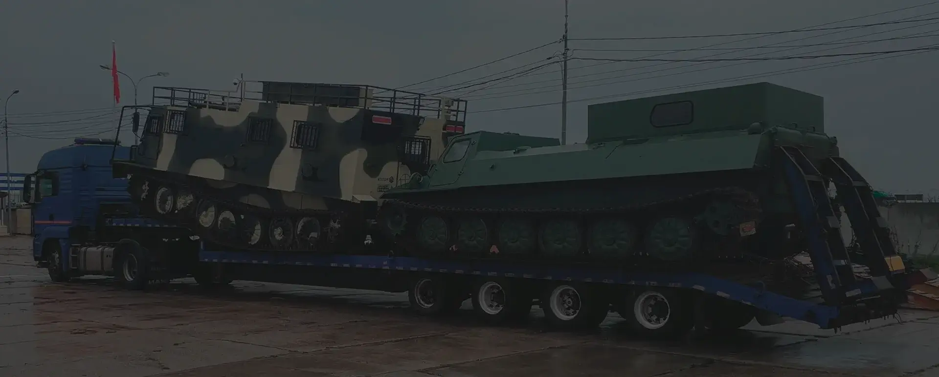 Транспортировка танков и ракет в рабочем поселке Юрты (Сибирский округ - Иркутская область) с соблюдением секретности.